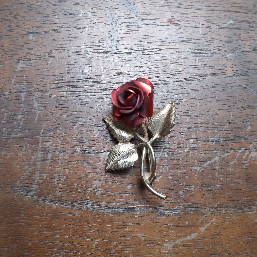 Vintage Rose Brooch